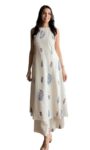 Women Pure Cotton Kurta Palazzo Set | Sleeveless Printed Kurta with Palazzo Pants | Summer Friendly, Office Wear Co-Ord Set