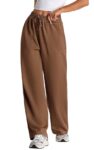 Women's Wide Leg High Waisted Baggy Lounge Sweat Pants Drawstring Athletic Flared Joggers with Pockets
